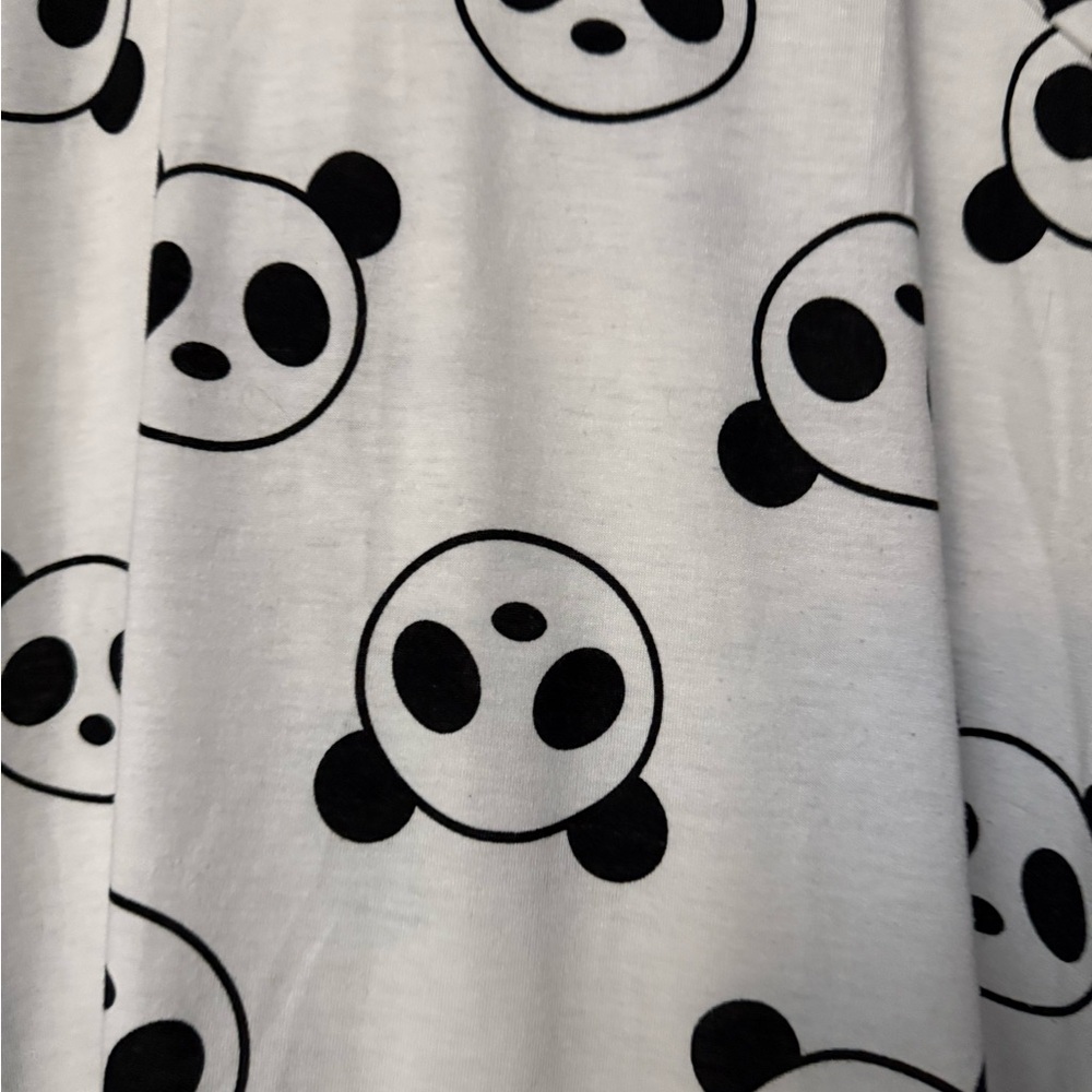 LuLaRoe Panda Print Hoodie Jacket - Black and White - Picture 2 of 3